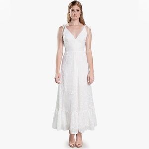Dress the Population White Maxi Dress